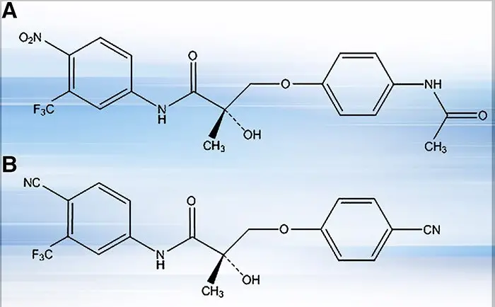 sarms estructura química molécula